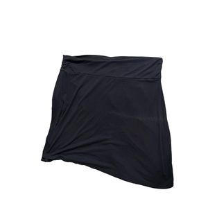 Black stretchy knee length skirt